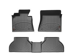 2007-2014 BMW X5| X6 WeatherTech Front and Rear Floorliners-Black-44095-1-2-WT