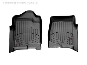 2007-2014 Cadillac| Chevrolet| GMC Escalade| Avalanche| Silverad| Suburban| Tahoe| Sierra| Yukon WeatherTech Front Floorliner-Black-440661-WT