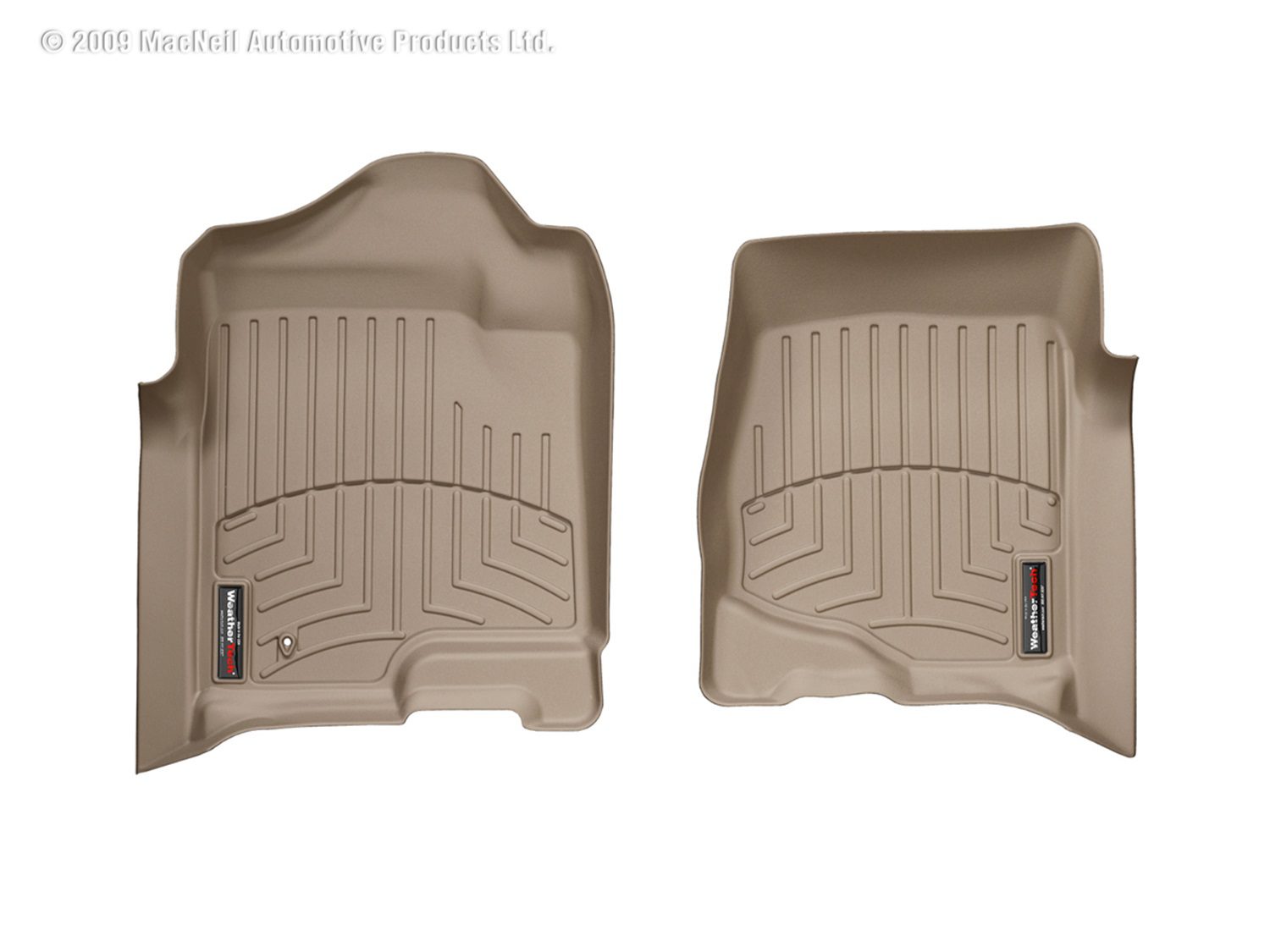 2007-2014 Cadillac| Chevrolet| GMC Escalade| Avalanche| Silverado| Suburban| Tahoe| Sierra| Yukon WeatherTech Front Floorliner-Tan-450661-WT