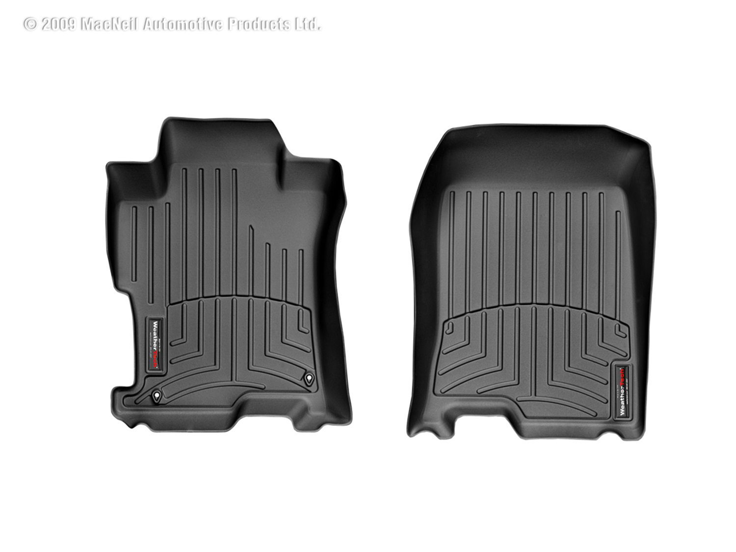 2008-2012 Honda Accord WeatherTech Front Floorliner-Black-441481-WT