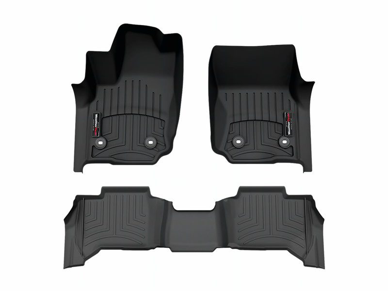 2008-2015 Nissan Pathfinder| Xterra WeatherTech Front and Rear Floorliners-Black-441801-440332-WT