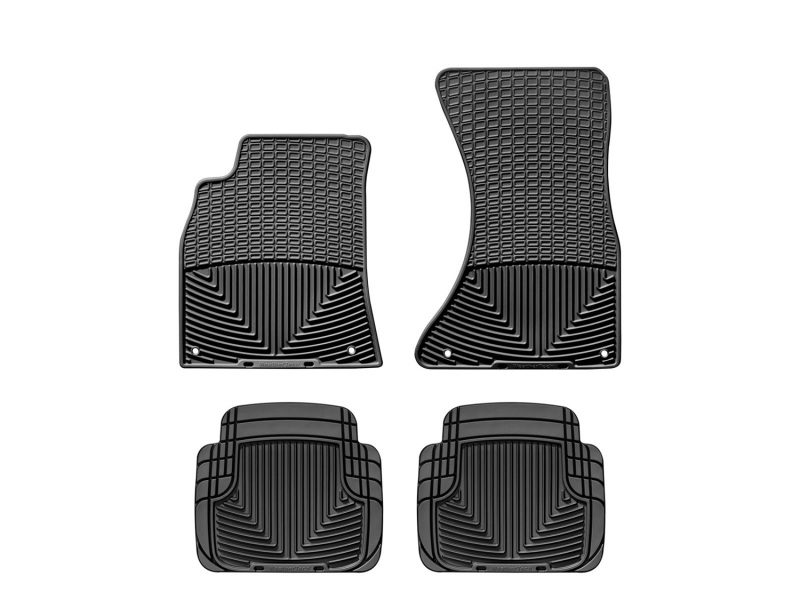 2008-2017 Audi A5 Quattro| S5| A4| A4 Quattro| A5| S4| A4 allroad| allroad| RS5 WeatherTech Front and Rear All-Weather Floor Mats-Black-W111-W50-WT