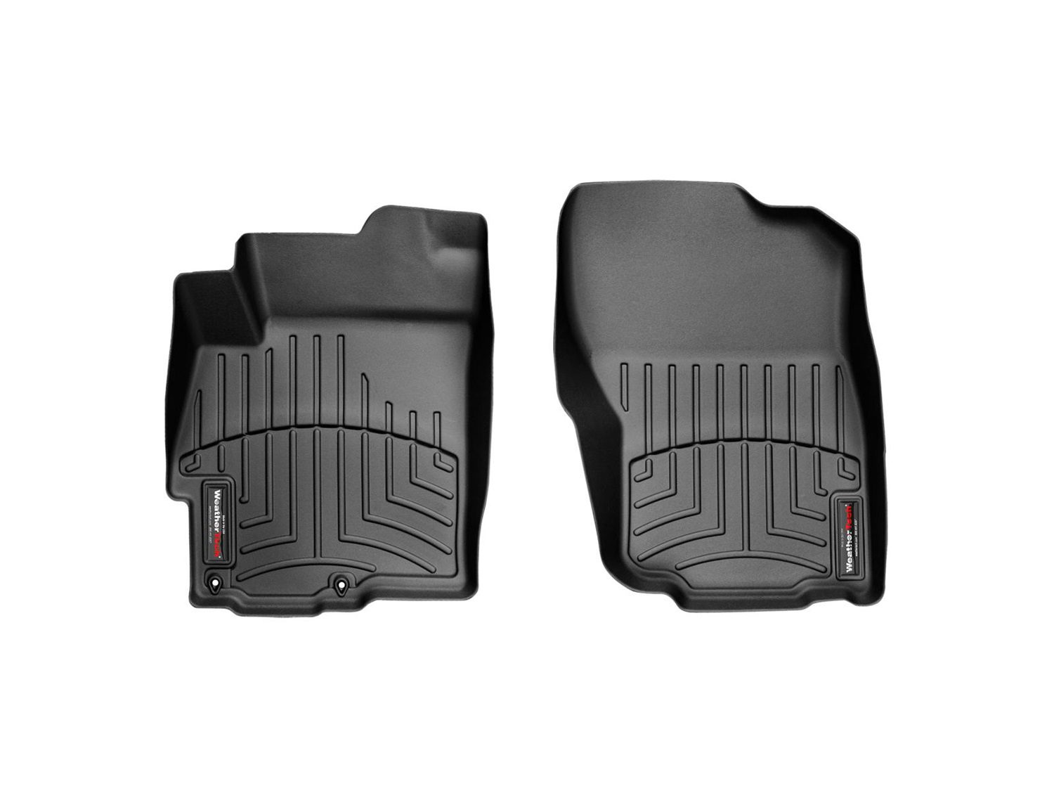 2008-2017 Mitsubishi Lancer WeatherTech Front Floorliner-Black-442231-WT
