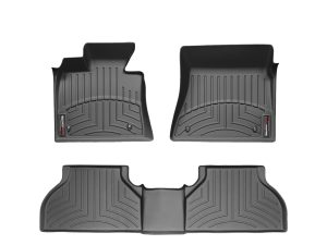 2011-2013 Jaguar XJ WeatherTech Rear Floorliner-Black-444772-WT