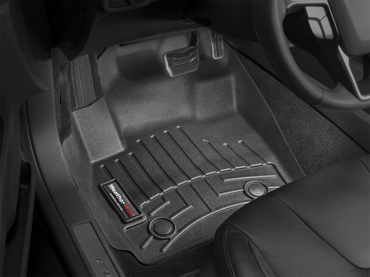 2011-2019 Ford| Lincoln Taurus| MKS WeatherTech Front Floorliner-Black-443021-WT