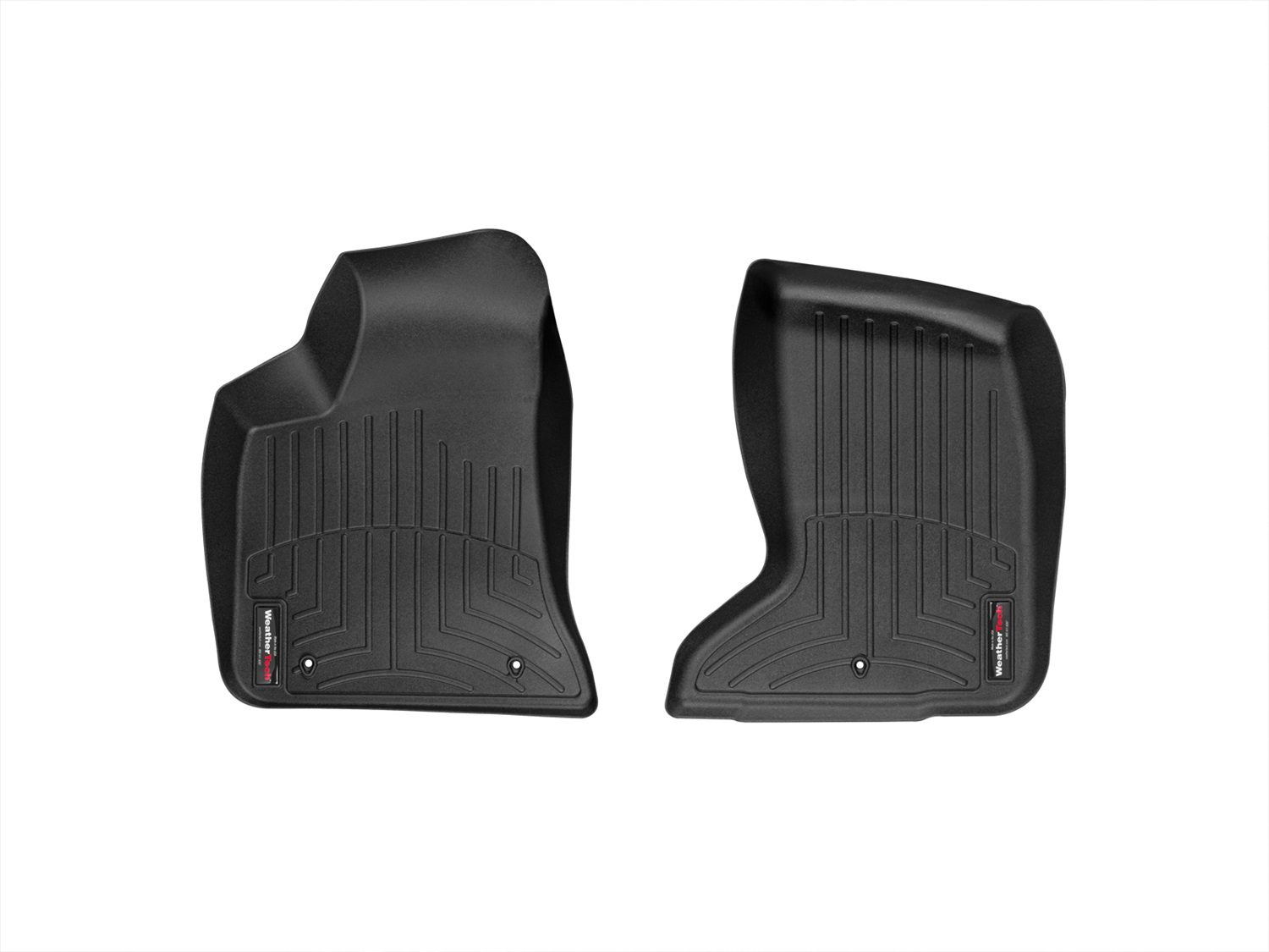 2011-2023 Chrysler| Dodge 300| Charger| Challenger WeatherTech Front Floorliner-Black-444251-WT