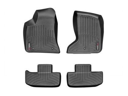 2011-2023 Chrysler| Dodge 300| Charger| Challenger WeatherTech Front and Rear Floorliners-Black-444251-443862-WT