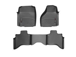 2012-2024 Ram 1500| 1500 Classic WeatherTech Front and Rear Floorliners-Black-444651-442162-WT