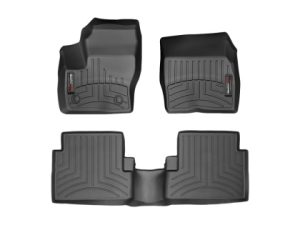 2013-2019 Ford| Lincoln C-Max| Edge| Escape| MKC WeatherTech Front and Rear Floorliners-Black-444591-449692-WT