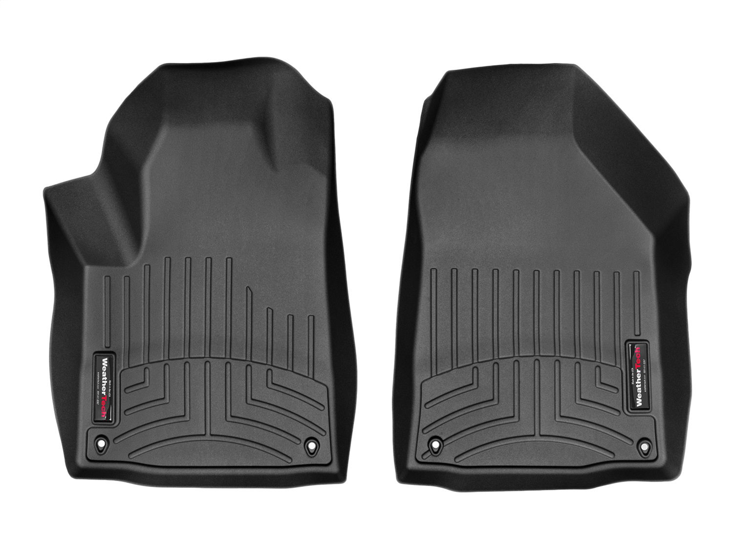 2014-2023 Jeep Cherokee WeatherTech Front Floorliner-Black-448331-WT