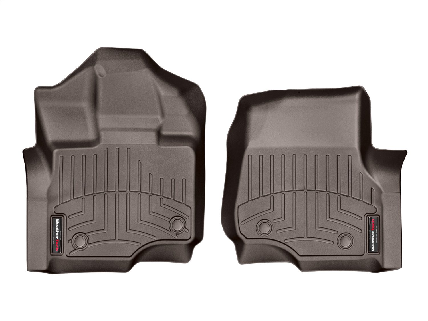 2015-2024 Ford F-150| F-150 Lightning WeatherTech Front Floorliner-Cocoa-476971-WT