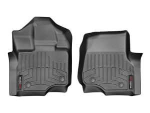 2015-2024 Ford F-150| F-150 Lightning WeatherTech Front Floorliner for Vinyl Floors-Black-446971V-WT