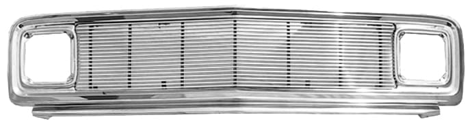 GM Pickup Painted Steel Grill Assembly w MIL Chrome Billet Insert image .jpeg