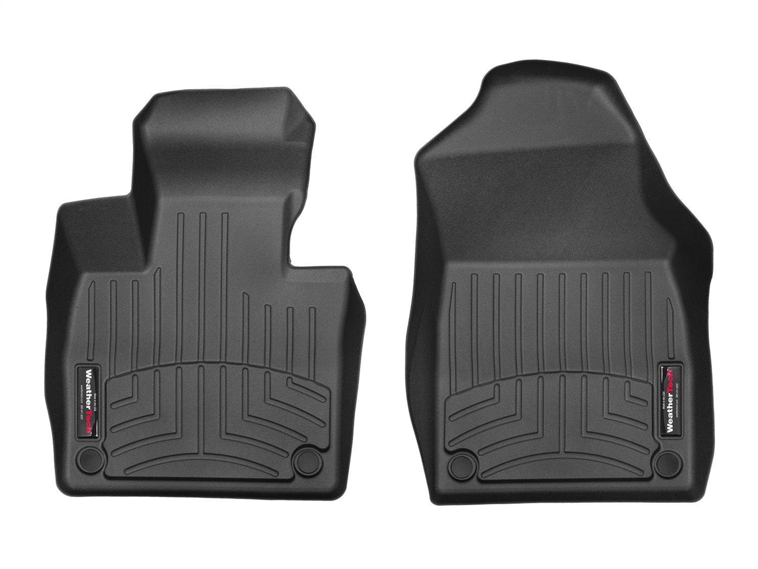 2016-2025 Volvo XC90 WeatherTech Front Floorliner-Black-448281-WT