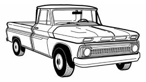 Free Free 349 Chevy Truck Outline Svg SVG PNG EPS DXF File