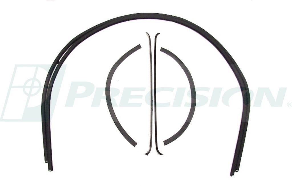 Auto City Classic Grey Tinted Glass Set For 1947-1950 Chevy GMC Pickup - 2pc Windshield, 2pc Door, 3pc Back, Light Smoke