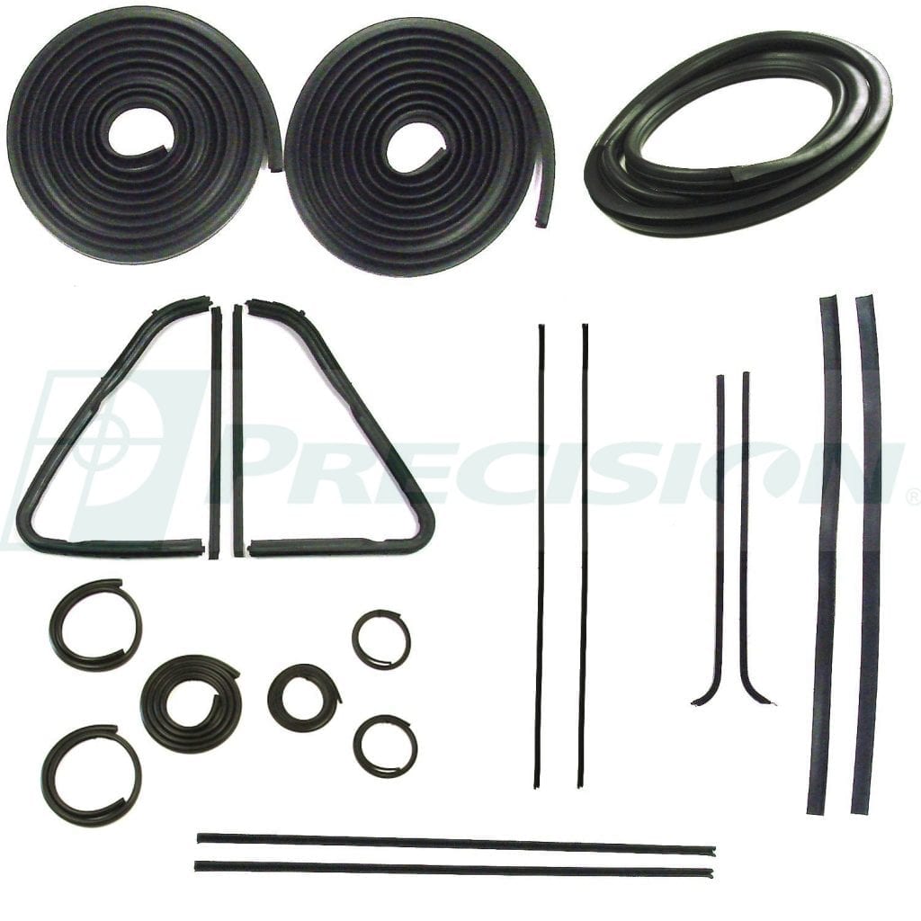 19541955 GM Pickup Weatherstrip Complete Kit w/o Windshield Trm Grve
