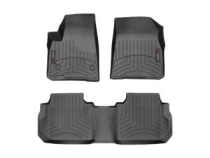 2017-2025 Cadillac XT5 WeatherTech Front and Rear Floorliners-Black-44955-1-2-WT