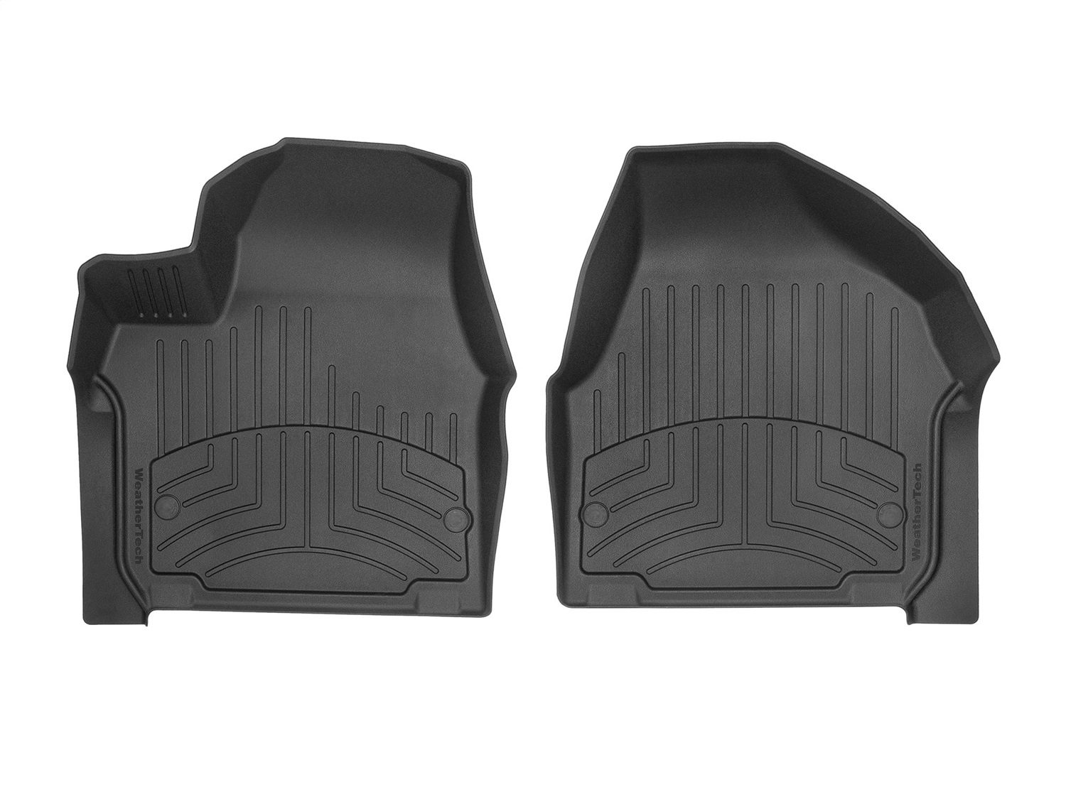 2017-2025 Chrysler Pacifica| Voyager WeatherTech Front Floorliner HP-Black-449451IM-WT