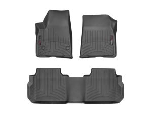 2017-2025 GMC| Chevrolet Acadia| Blazer WeatherTech Front and Rear Floorliners-Black-441080-1-2-WT
