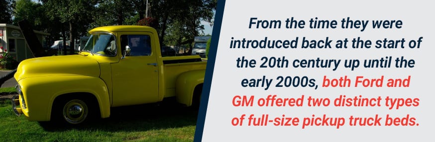 Ford and GM both offered two types of trucks