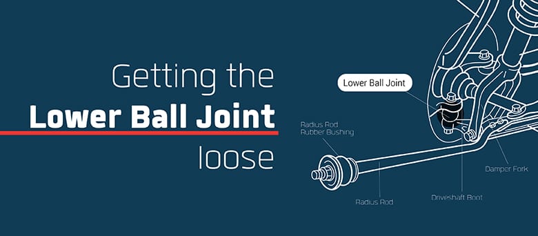 How to loosen lower ball joint on Ford F-150