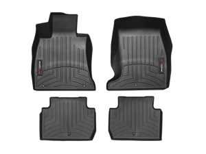 2018-2023 Kia Stinger WeatherTech Front and Rear Floorliners-Black-441238-1-2-WT