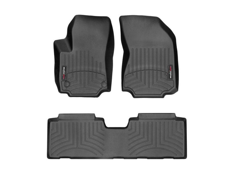 2018-2024 GMC Terrain WeatherTech Front and Rear Floorliners-Black-4412341-4411762-WT