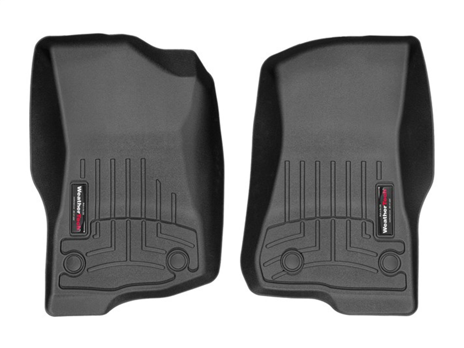 2018-2024 Jeep Wrangler| Gladiator WeatherTech Front Floorliner-Black-4413131-WT