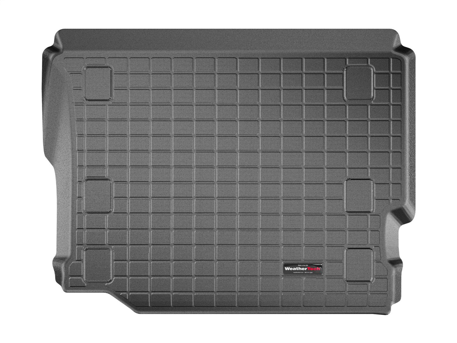 2018-2024 Jeep Wrangler WeatherTech Cargo Liners-Black - Image 2