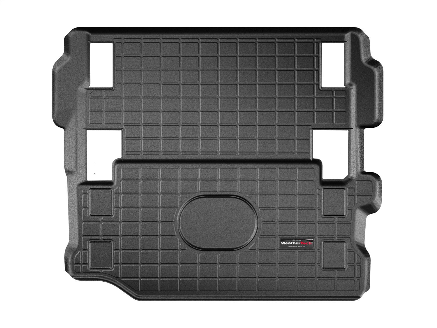 2018-2024 Jeep Wrangler WeatherTech Cargo Liners-Black - Image 2