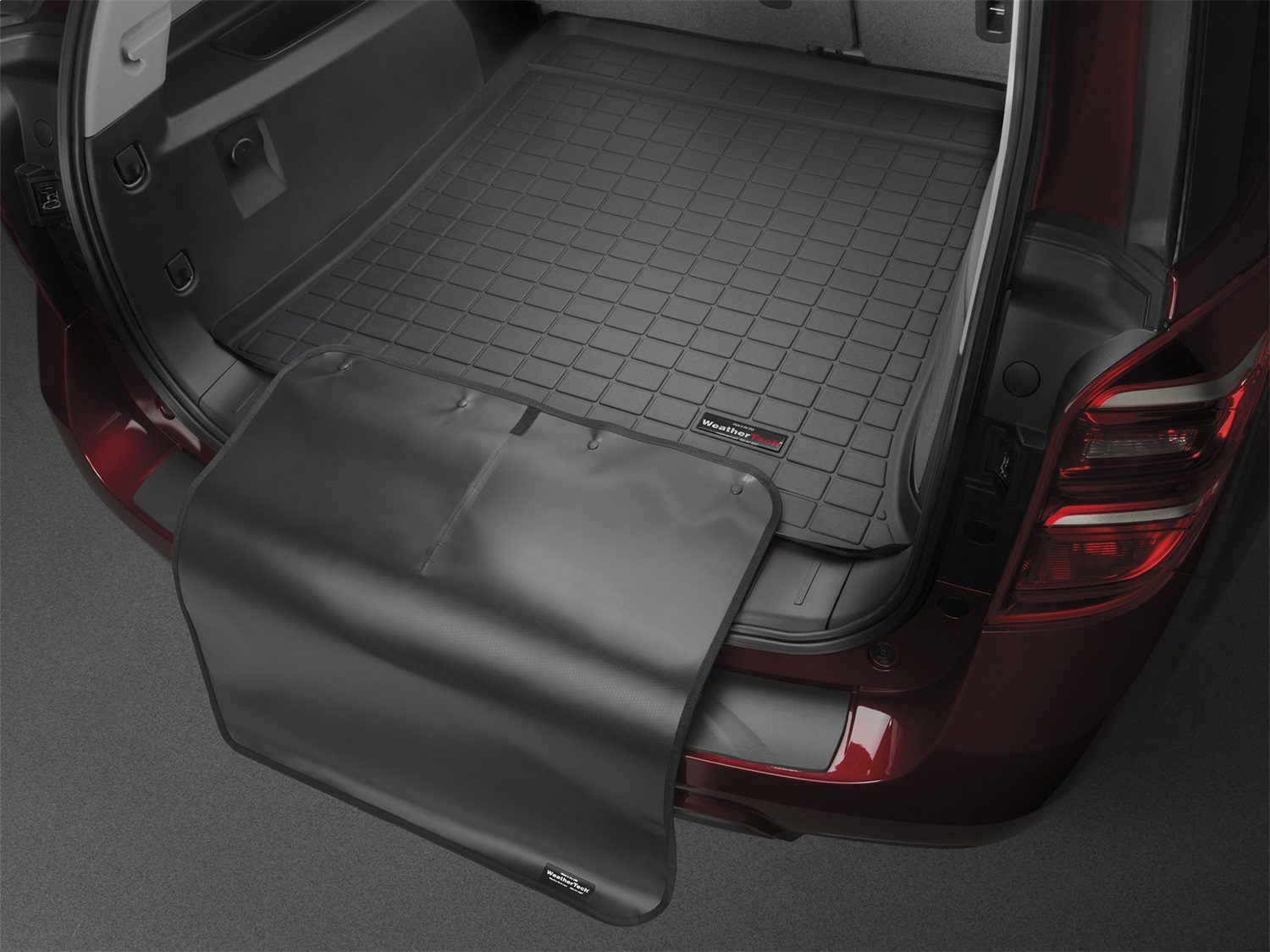 2018-2024 Jeep Wrangler WeatherTech Cargo Liners-Black-401188-WT