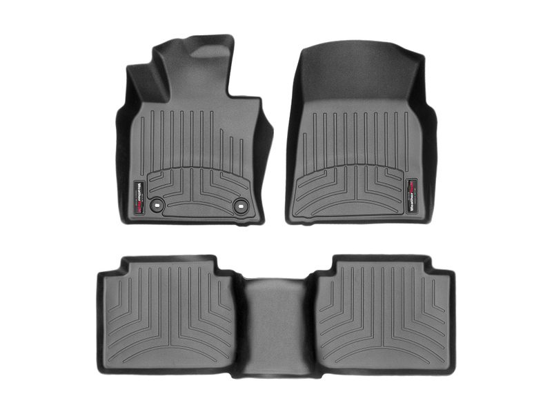2018-2025 Toyota Camry WeatherTech Front and Rear Floorliners-Black-441230-1-2-WT