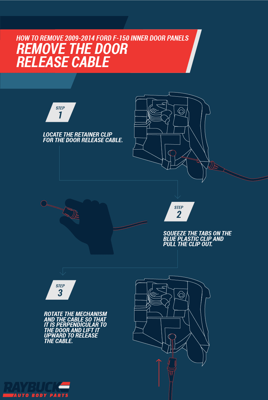 How to remove door release cable