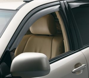 2019-2024 GMC Sierra WeatherTech Front and Rear Side Window Deflectors-Dark Tint-80931IM-81930IM-WT