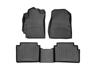 2019-2024 Kia Forte WeatherTech Front and Rear Floorliners-Black-441486-1-2-WT
