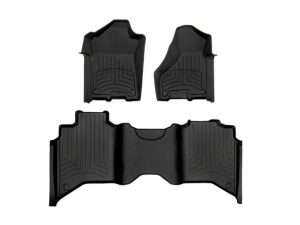 2019-2024 Ram 2500| 3500 WeatherTech Front and Rear Floorliner HP-Black-441545-1-6IM-WT