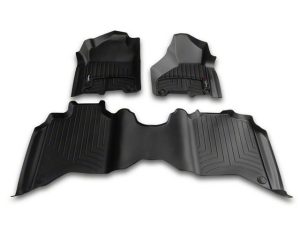 2019-2024 Ram 2500| 3500 WeatherTech Front and Rear Floorliners-Black-441545-1-4-WT