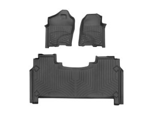 2019-2025 Ram 1500 WeatherTech Front and Rear Floorliner HP-Black-441428-1-3IM-WT