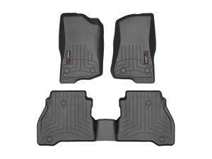 2020-2024 Jeep Wrangler| Gladiator WeatherTech Front and Rear Floorliners-Black-441313-1-4-WT