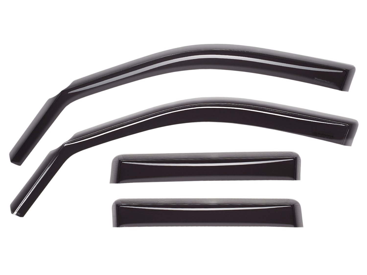 2020-2024 Toyota Highlander WeatherTech Front and Rear Side Window Deflectors-Dark Tint-821011IM-WT