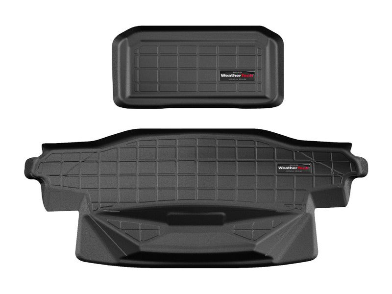 2020-2025 Chevrolet Corvette WeatherTech Cargo Liner Kit-Black-401367-1366-WT