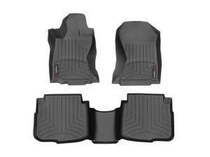 2020-2025 Subaru Legacy| Outback WeatherTech Front and Rear Floorliners-Black-441583-1-2-WT