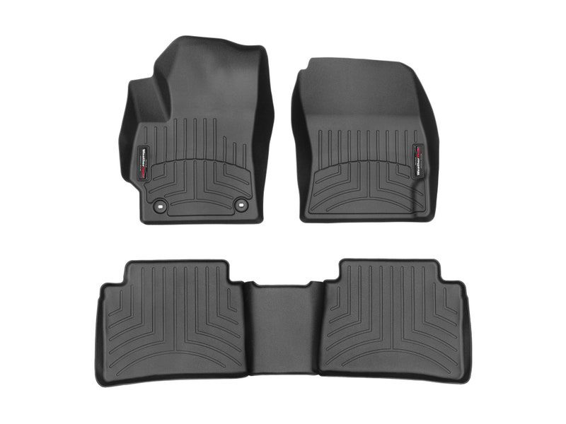 2020-2025 Toyota Corolla WeatherTech Front and Rear Floorliners-Black-441539-1-3-WT