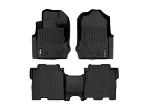 2021-2024 Ford Bronco WeatherTech Front and Rear Floorliners-Black-441695-1-3-WT