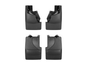 2022-2024 Ford Bronco WeatherTech No Drill Mud Front and Rear Flaps-Black-110162-120162-WT