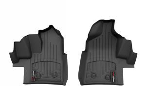 2022-2024 Ford Transit-150| Transit-250| Transit-350| Transit-350 HD WeatherTech Front Floorliner for Vinyl Floors-Black-4419041V-WT