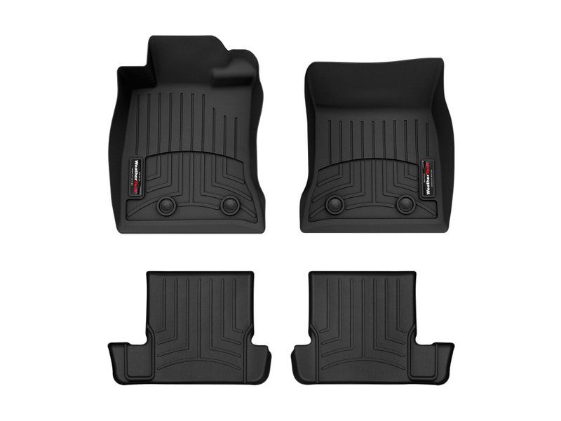 2022-2024 Subaru| Toyota BRZ| GR86 WeatherTech Front and Rear Floorliners-Black-4417141-444822-WT