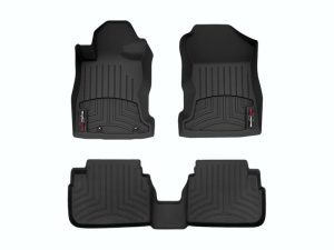 2022-2024 Subaru WRX WeatherTech Front and Rear Floorliners -Black-4417431-4411072-WT