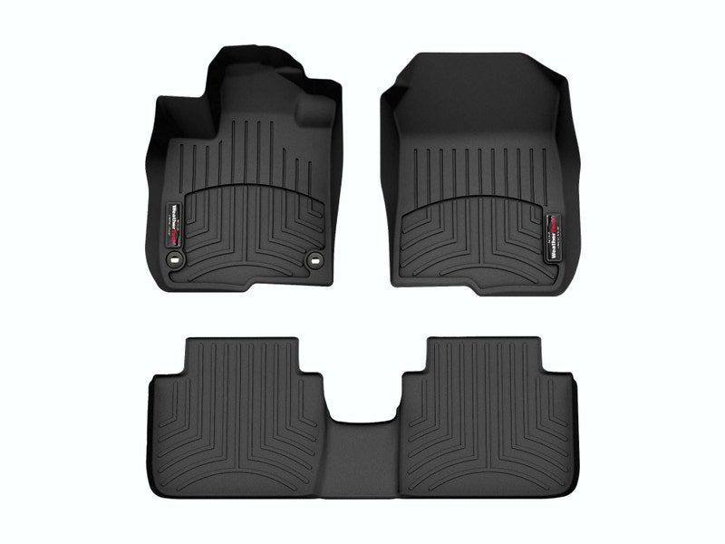 2023-2025 Honda HR-V WeatherTech Front and Rear Floorliners-Black-441746-1-2-WT